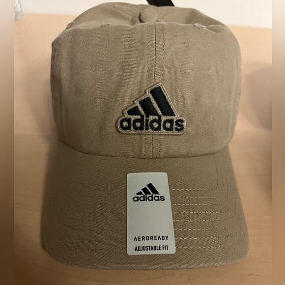 Adidas 2.0 RELAXED FIT HAT / Snapback Adjustable Back / Khaki / Golf / Dad Hat - Picture 2 of 6